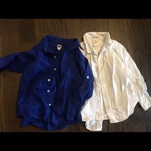 4t Janie and Jack long sleeve linen dress shirts